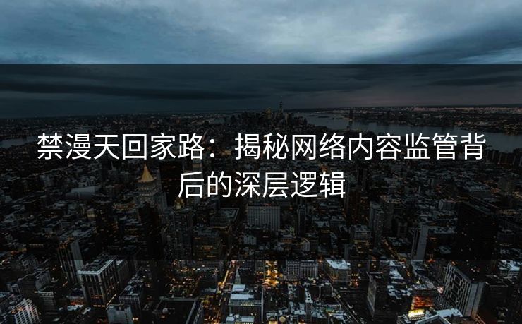禁漫天回家路：揭秘网络内容监管背后的深层逻辑